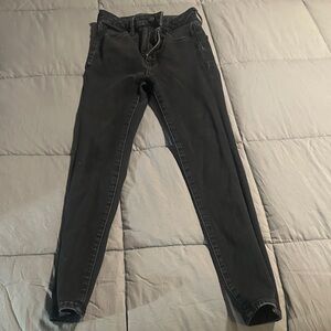American Eagle Outfitters Women's Dark Gray Skinny Jeans